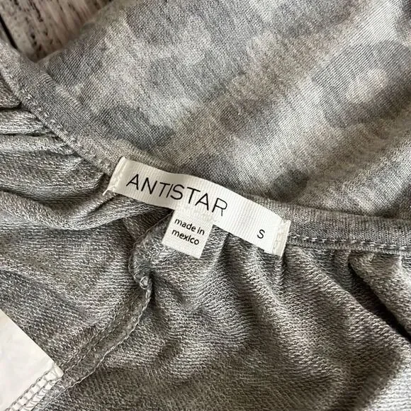 Antistar Women's Sleeveless Animal Print Gray Wide Leg Jumpsuit Size S - Picture 6 of 7